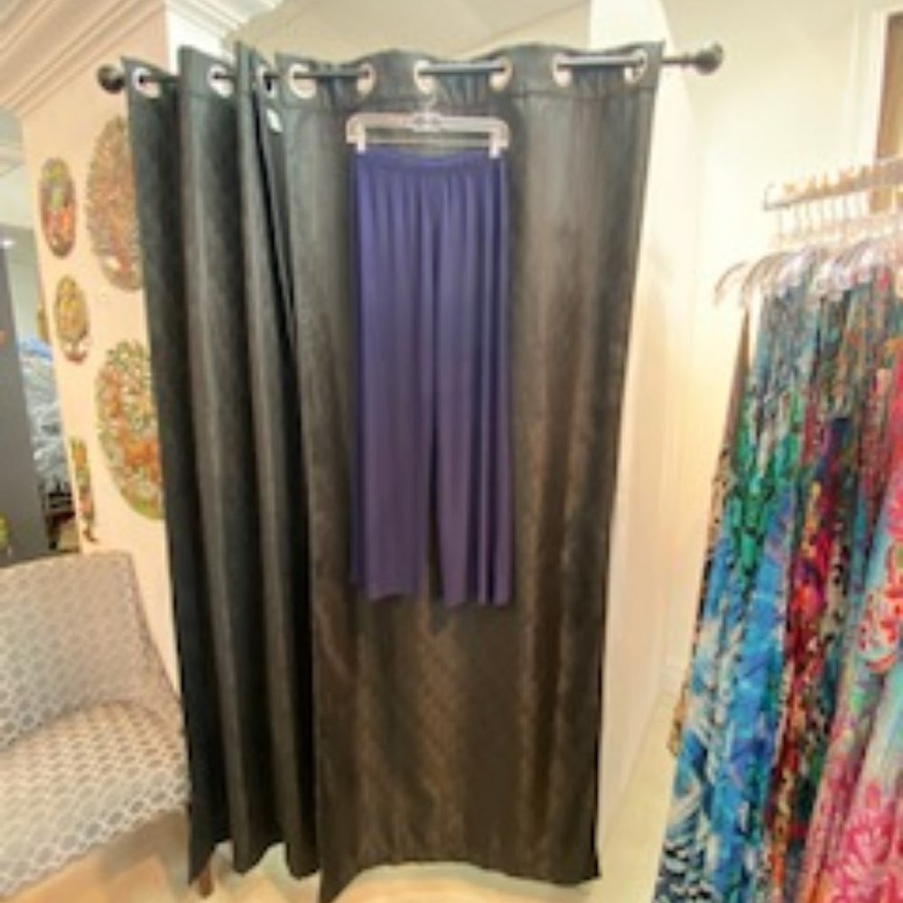 Navy Blue Wide Leg Pants